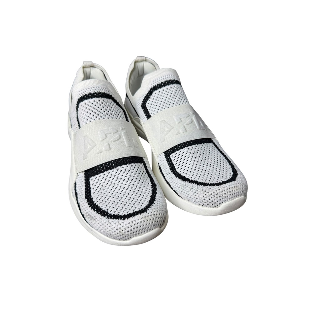 APL TechLoom Bliss Women's Running Shoes White Black Slip On‎ Sneakers 9.5